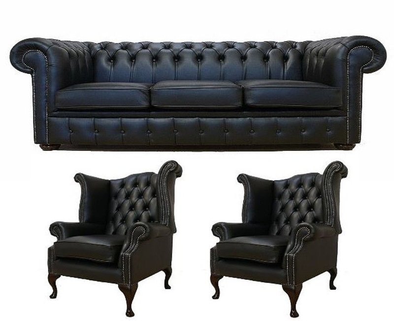 Chesterfield Klassisch Sofagarnitur Dekor Textil Leder Komplett Set Sofa Chesterfield Klassisch Sofagarnitur Dekor Textil Leder Komplett Set Sofa