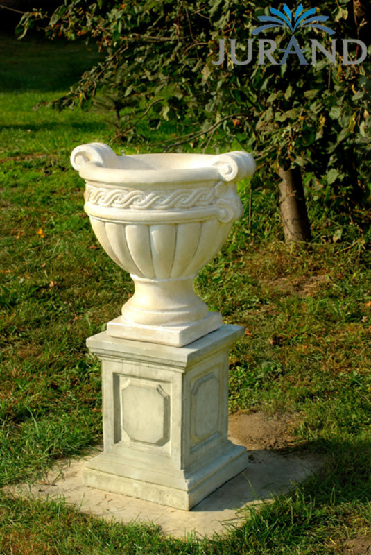 Massiver PflanzgefÃ¤Ã Blumenkasten Pflanztrog Blumentopf aus Steinguss