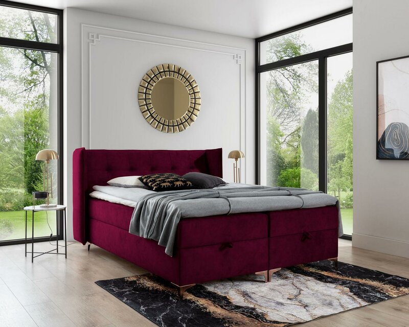 Bett Schlafzimmer Luxus Design Modern Boxspringbett Einrichtung Polsterbett Bett Schlafzimmer Luxus Design Modern Boxspringbett Einrichtung Polsterbett