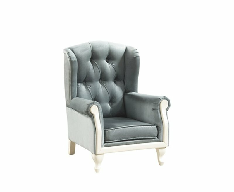 Chesterfield Ohrensessel Sessel Polster Fernseh BÃ¼ro Couch leder Textil CL-F1