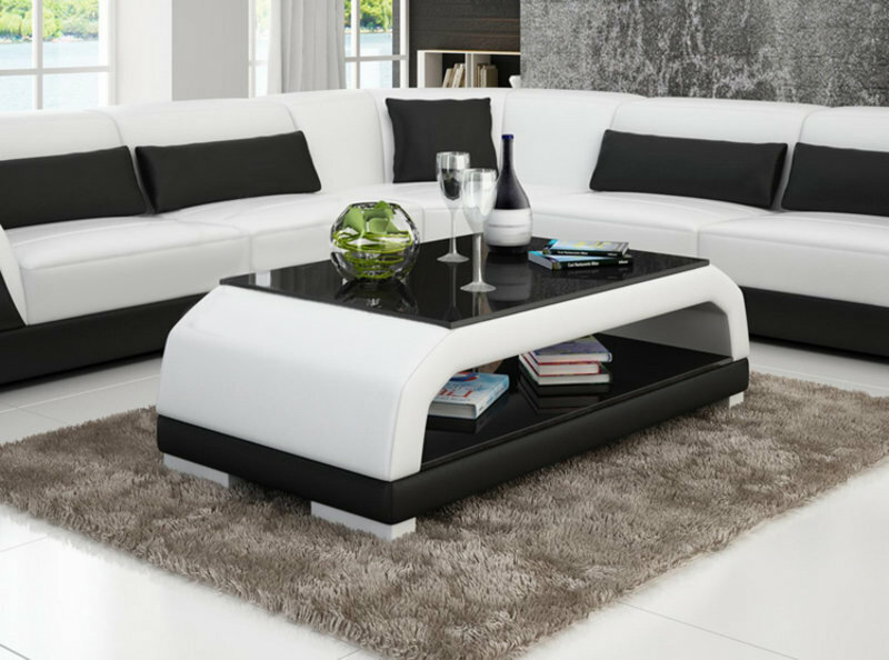 Designer Couchtisch Polster Tisch Leder Glas Moderner Tische Glastische 6108 Designer Couchtisch Polster Tisch Leder Glas Moderner Tische Glastische 6108