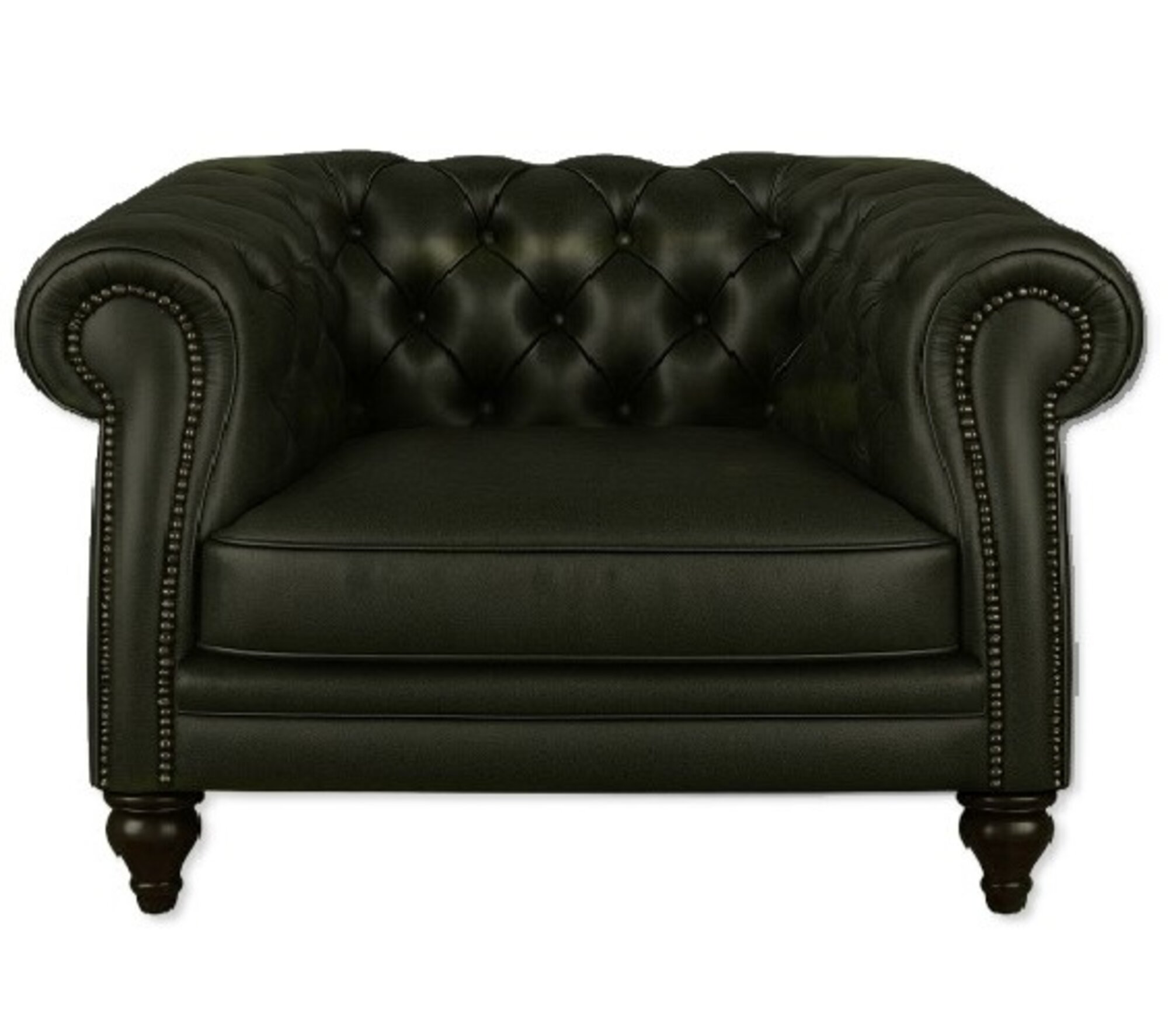 Eleganter Chesterfield Ledersessel in hochwertiger Verarbeitung mit weicher Sofort Eleganter Chesterfield Ledersessel in hochwertiger Verarbeitung mit weicher Sofort