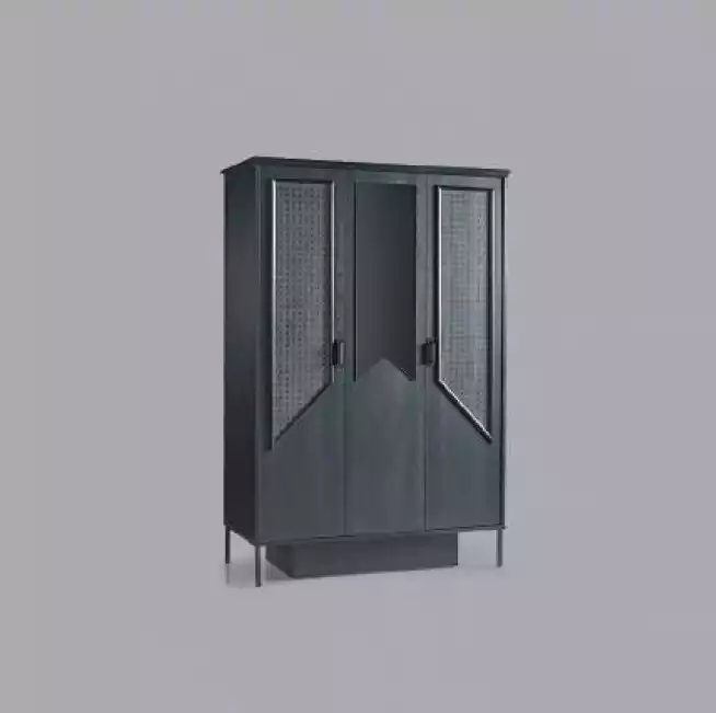 Kleiderschrank Schrank MÃ¶bel Schlafzimmer SchrÃ¤nke Holz Loft Einrichtung Schwarz