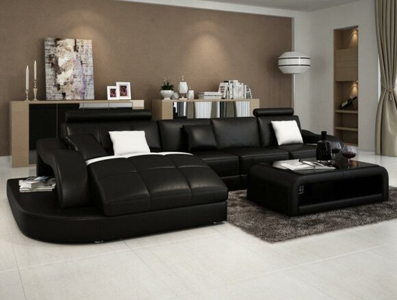 Wohnlandschaft Designer Eck Couch Sofa Polster XXL Garnitur Big Sofas