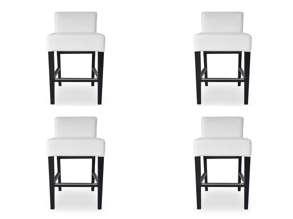 4x Bar Hocker Barhocker Tresen Tisch Stuhl Set StÃ¼hle Polster Sitz Garnitur