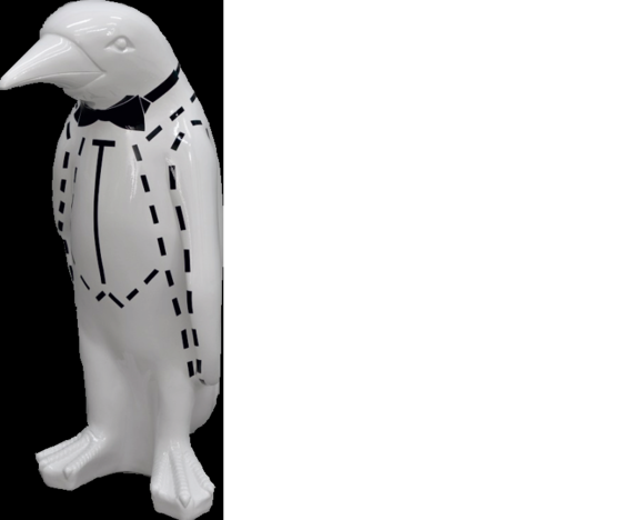 XXL Design 67cm Pinguin Luxus Figur Skulptur Handarbeit Tier Skulpturen