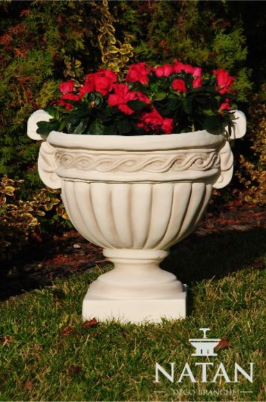Blumenkorb Figuren Blumen Statue Vase GefÃ¤ss Garten Terrasse Dekoration
