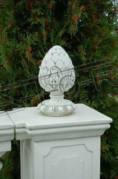 Mauer Deko Blumen Vase GefÃ¤ss Garten Terrasse Dekoration Statue