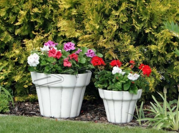 Blumenkorb Figuren Blumen Vase GefÃ¤ss Statue Garten Terrasse Dekoration