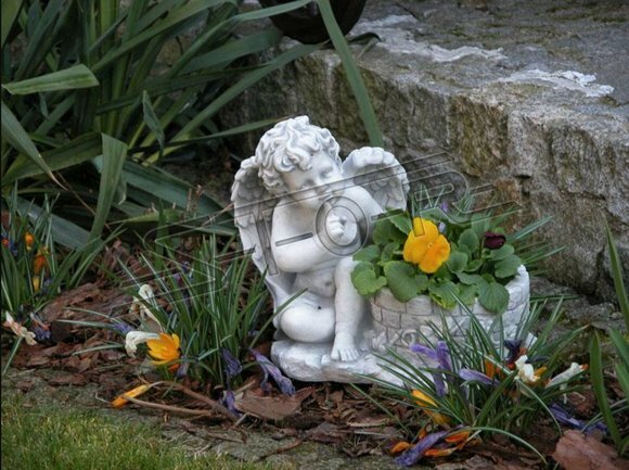 BlumenkÃ¼bel Pflanz KÃ¼bel Dekoration Garten BlumentÃ¶pfe Vasen Natur Figur
