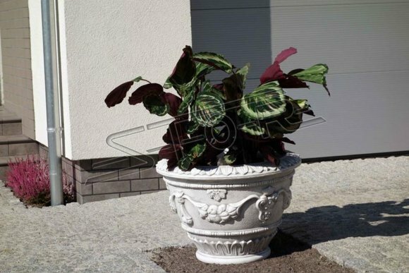 BlumenkÃ¼bel Natur Pflanz KÃ¼bel Dekoration Vasen Figur Garten BlumentÃ¶pfe