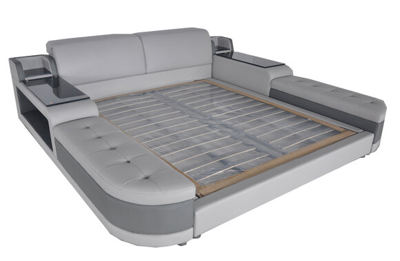 Design Luxus Bett Polster Ehe Leder Moderne Hotel Betten 140/160/180/200