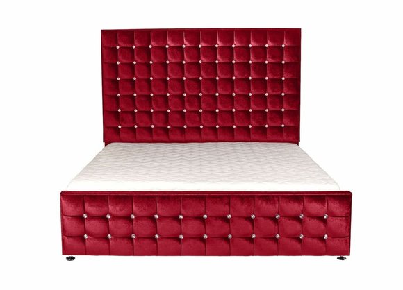 Design Polster Doppelbett Betten Chesterfield Luxus Bett 140/160/180