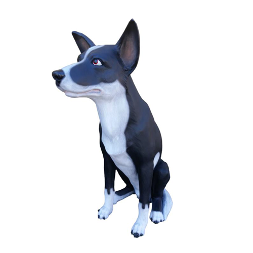 75cm neu Hund LebensgroÃe Figur Dekoration Statuen Skulptur Garten