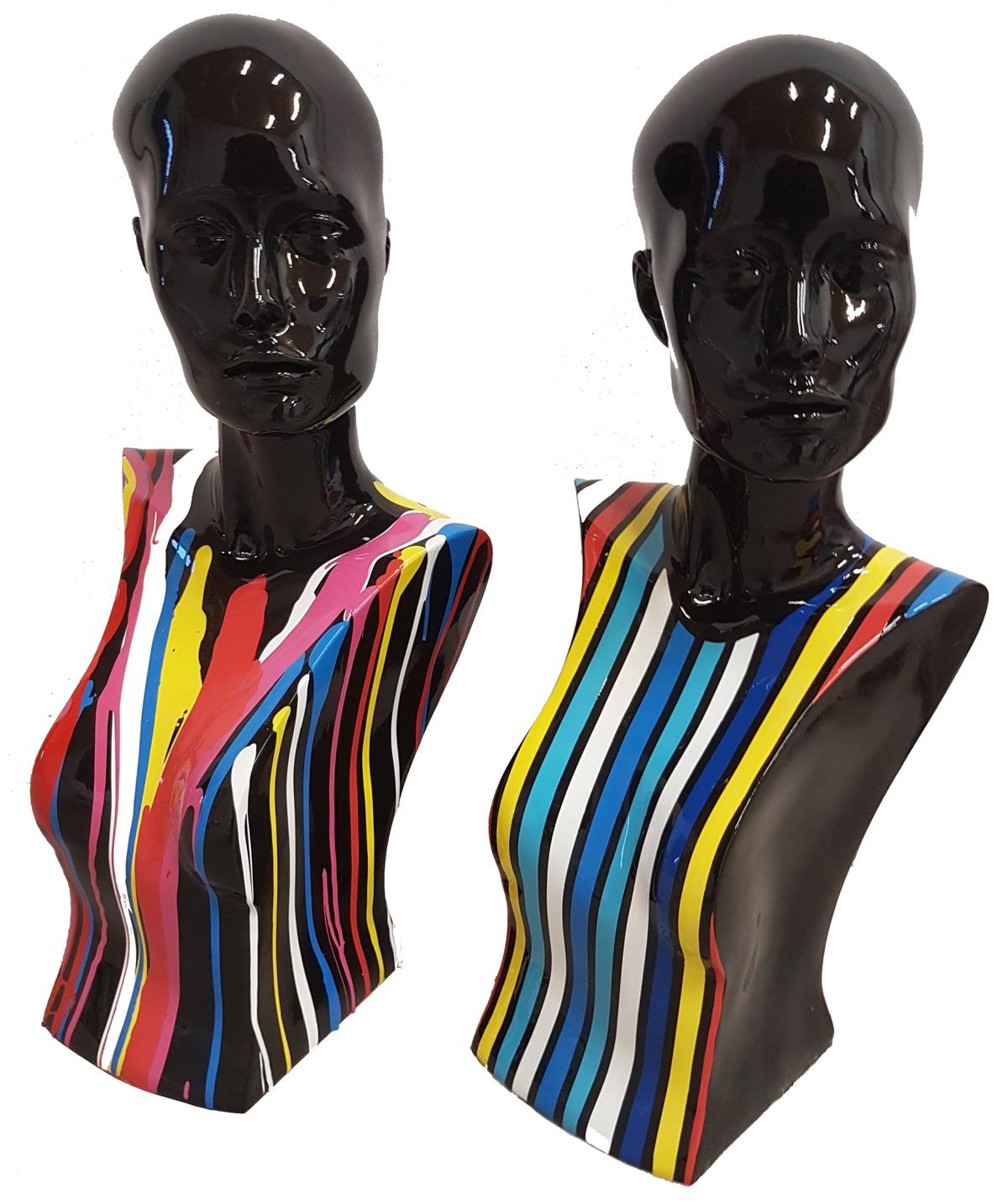 Design Figuren Skulpturen Moderne Frauen BÃ¼ste Skulptur Deko Dekoration Abstrakt