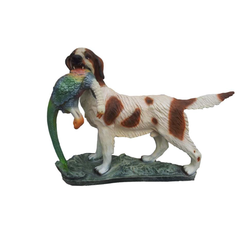 Jagd Hund LebensgroÃe Figur Dekoration Statuen Skulptur Garten Deko