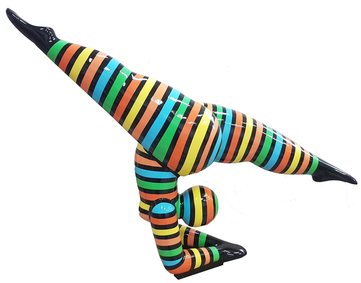 Design Figuren Neu Skulpturen Moderne Abstrakte Skulptur Frau Akrobatin Perfekt Dekoration