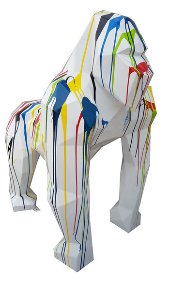 Designer Figur Statue Moderne Figuren Statuen Dekoration Abstrakt Gorilla