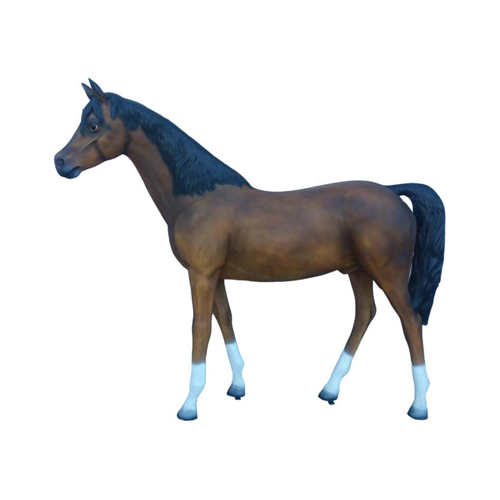 Pferd LebensgroÃe Figur Dekoration Statuen Skulptur Garten Deko Figuren