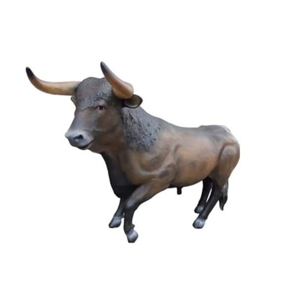Stier LebensgroÃe Figur Dekoration Statuen Skulptur Garten Deko Figuren