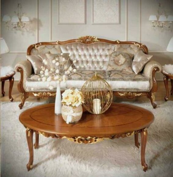 Couch Klassische Couchtisch Sofa Beistelltisch Wohnzimmer Tisch MÃ¶bel Holz Neu