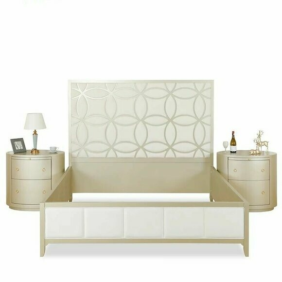 Luxus Bett Holz Betten 180x200cm Klassisch Schlafzimmer Italienische MÃ¶bel Neu