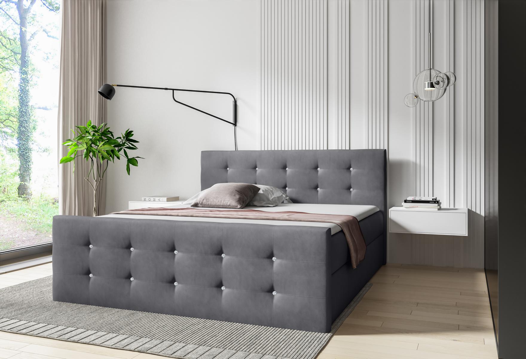 Boxspring Betten Hotel MÃ¶bel Bett Schlafzimmer Einrichtung big 200x200 Doppel