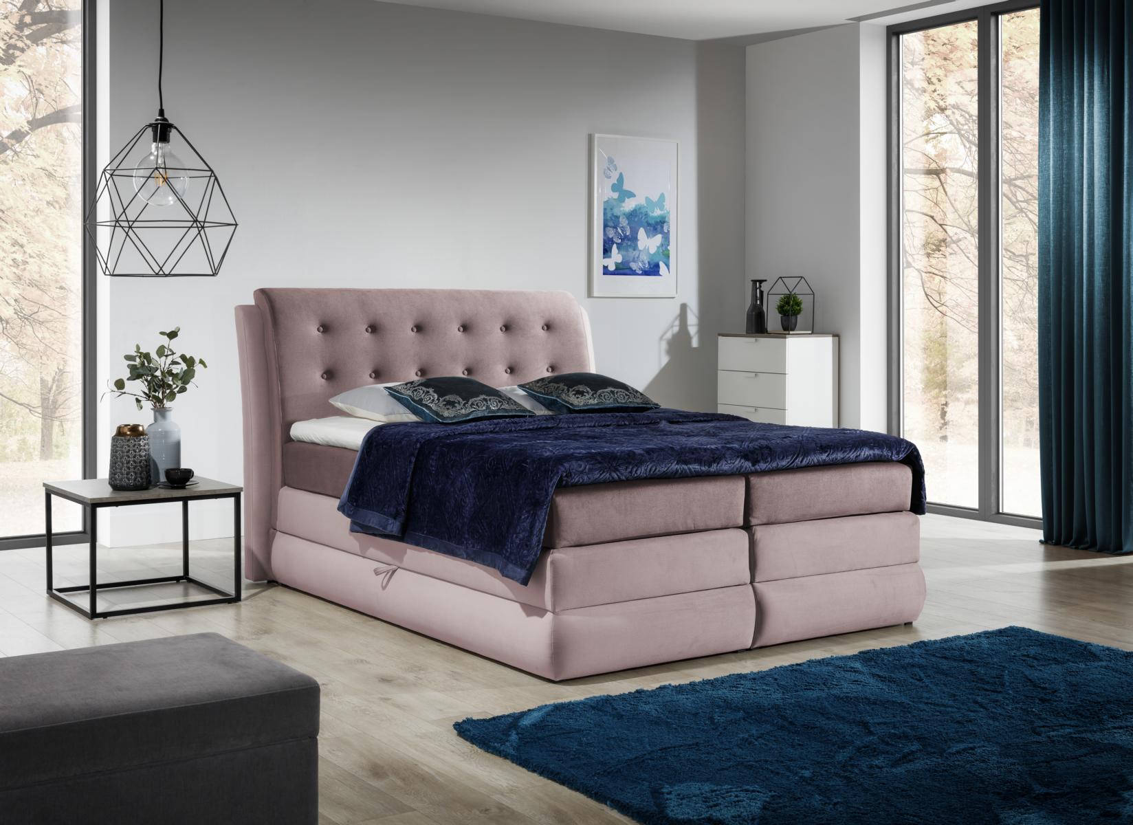 Boxspringbett Design Doppel Hotel Modern Bett Schlafzimmer Chesterfield MÃ¶bel