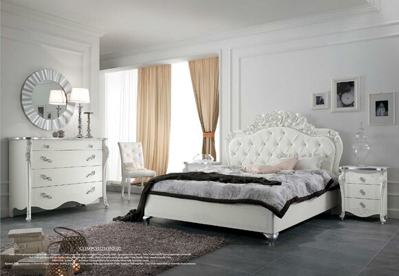 Bett Stil Schlafzimmer Betten Holz Italienische MÃ¶bel Design Klassische Art dÃ©co