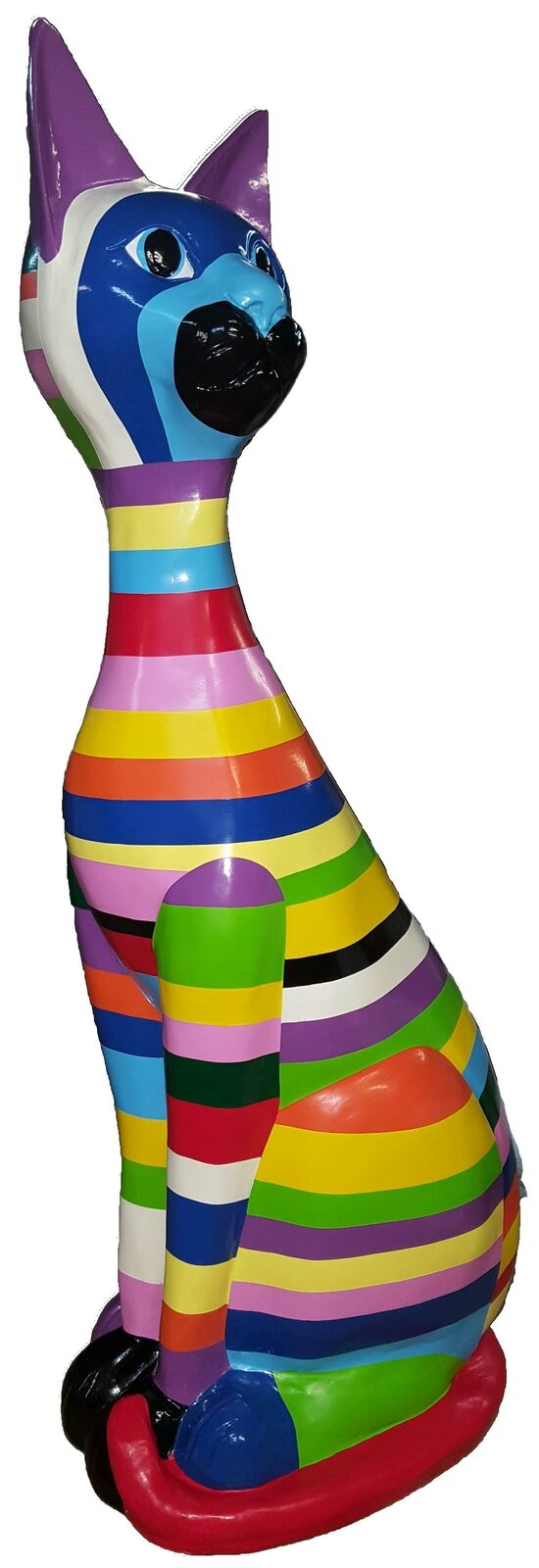 Statuen Skulptur Deko Statue Bunte Deko Statue Skulptur Abstrakt Design Figur