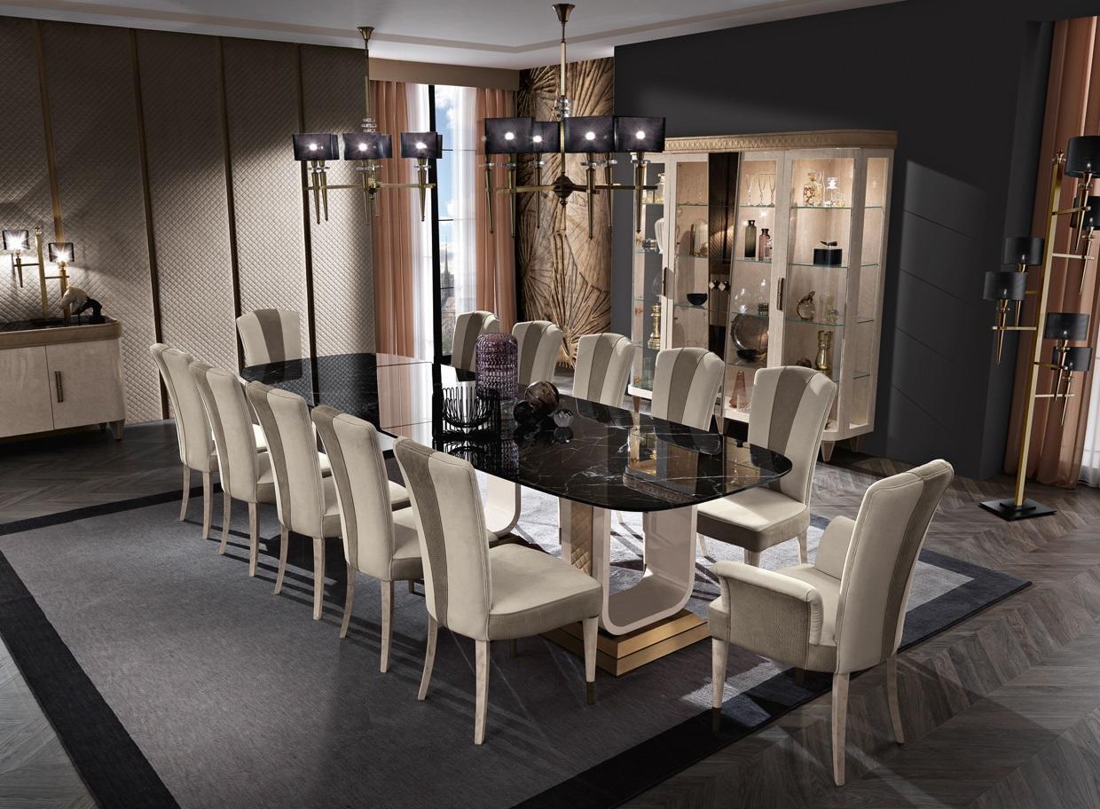 Komplett Esszimmer Tisch Kommode 10x StÃ¼hle Set Garnitur Gruppe 11 tlg. neu