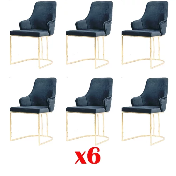 Gruppe StÃ¼hle Garnitur Textil Edelstahl Gepolsterte Esszimmer 6 StÃ¼hle