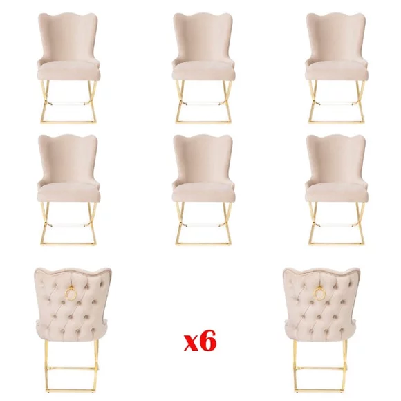 Design 6x StÃ¼hle Gruppe Set Esszimmer Stuhl Garnitur Sessel Gastro