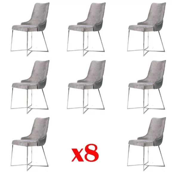Garnitur Komplett Gruppe Wohnzimmer 8x StÃ¼ck Neu Esszimmer Stuhl Set