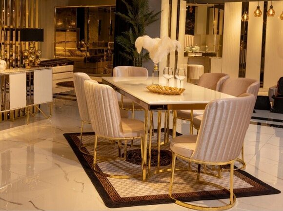 Essgarnitur Essgruppe MÃ¶bel Gruppe Esszimmer 6x Stuhl Garnitur Set StÃ¼hle Sofort