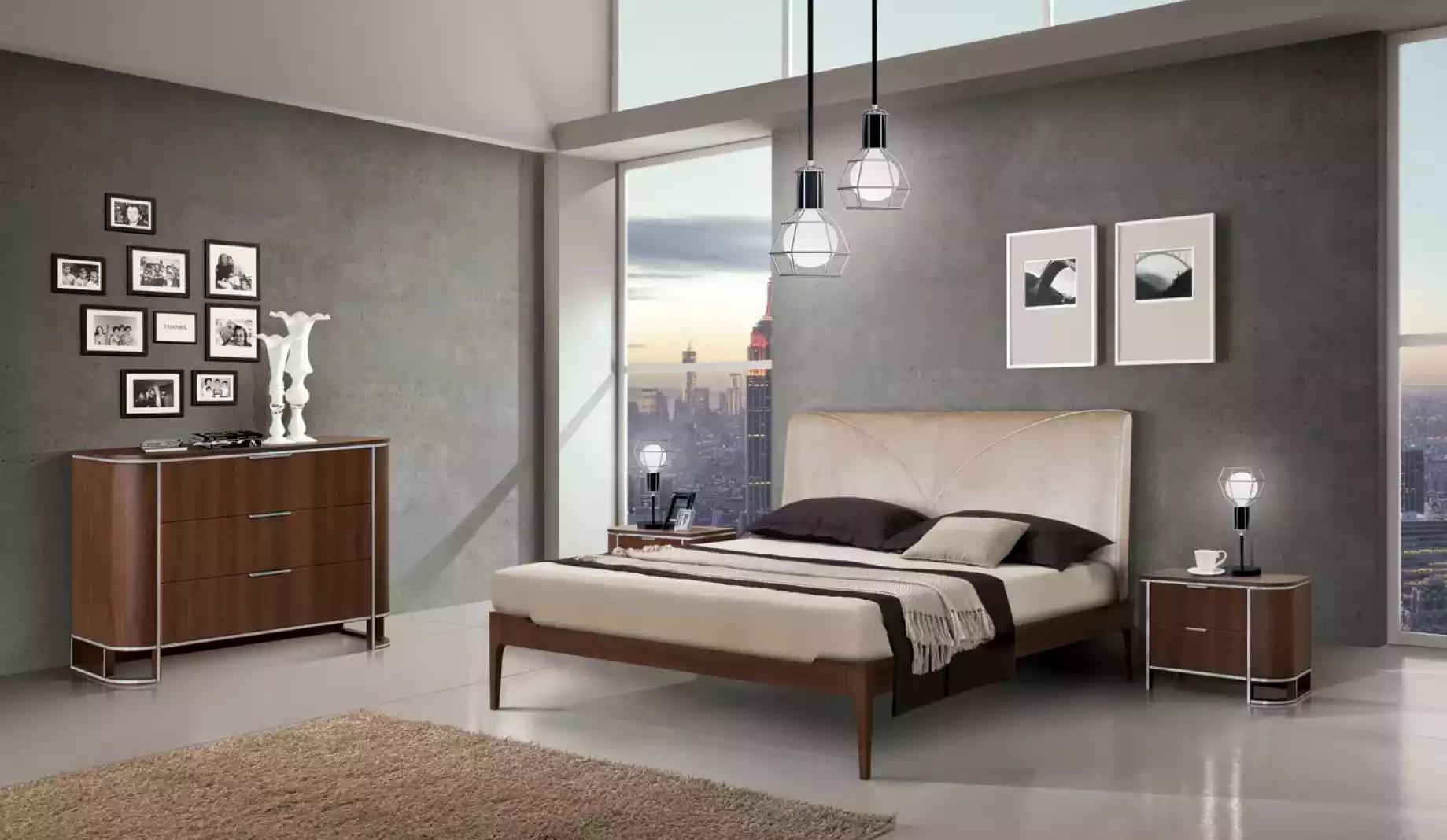 Luxus Schlafzimmer Set Bett 2x Nachttische Kommode MÃ¶bel 4tlg. Neu