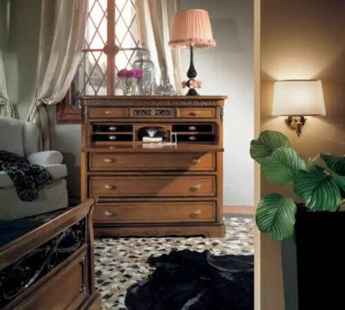 Design MÃ¶bel Schlafzimmer Luxus Braun Kommode mit Schubladen Holz Neu