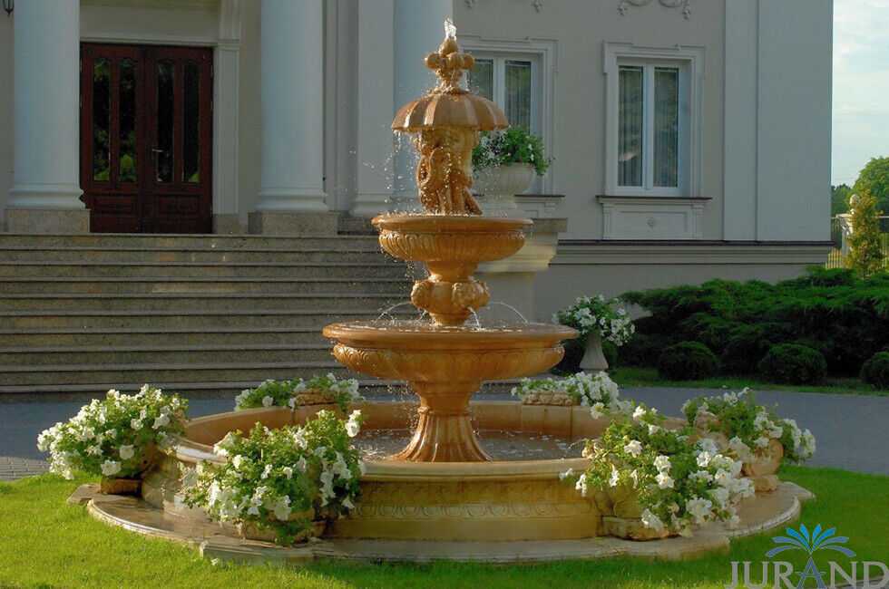 Springbrunnen FontÃ¤ne Fontaine Brunnen Wasserspiel RÃ¶mische Garten Deko Neu 1086