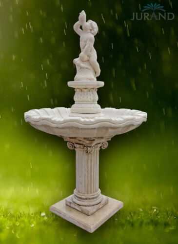 Springbrunnen FontÃ¤ne Zierbrunnen Garten Deko Brunnen Branco 212 cm Steinguss