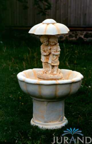 Springbrunnen FontÃ¤ne Zierbrunnen Garten 1031 Deko Brunnen 98 cm Steinguss
