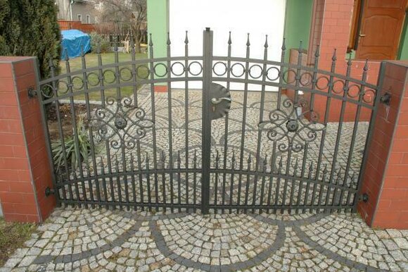 Garten Pforte Haus Tor Eingangs TÃ¼r Schmiedeeisen MaÃanfertigung Eisen Tore M039