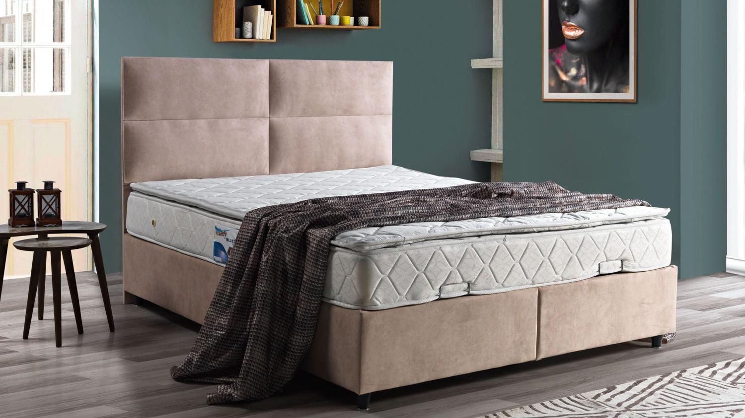 Bett Design Betten Luxus Beige Polster Schlafzimmer MÃ¶bel Doppelbetten 160x200