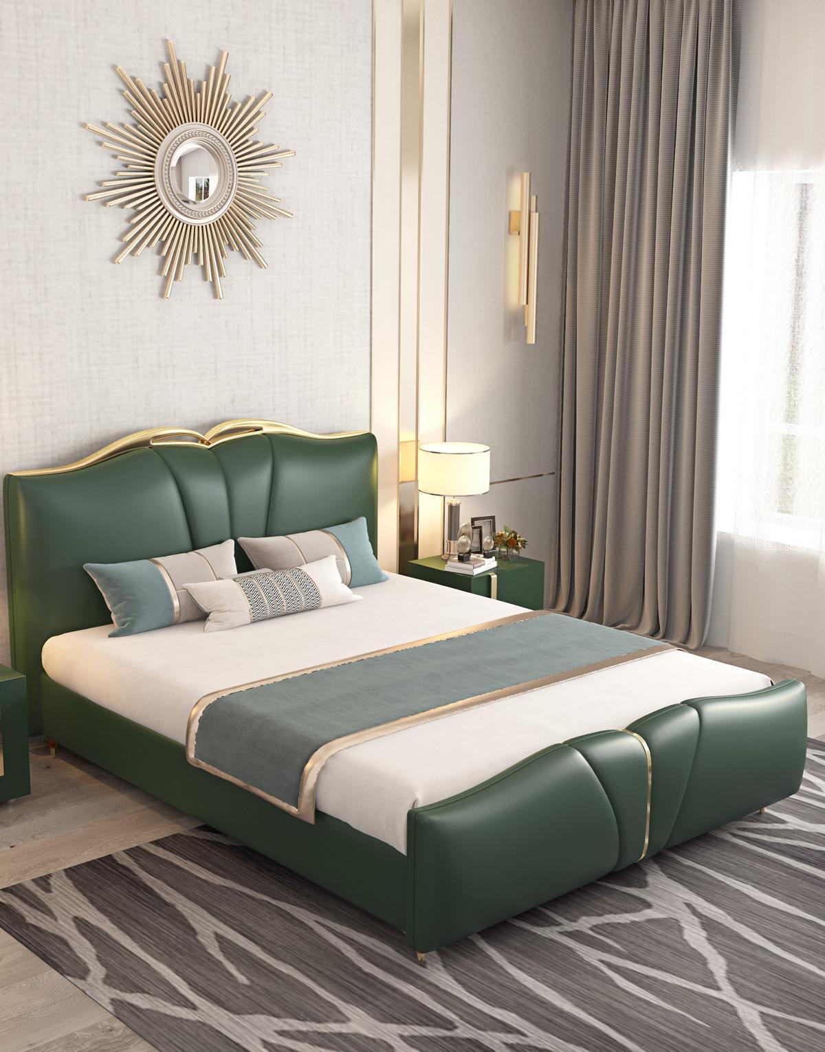 Bett Polster Design Luxus Doppel Hotel Betten grÃ¼n Luxus Hotel Chesterfield