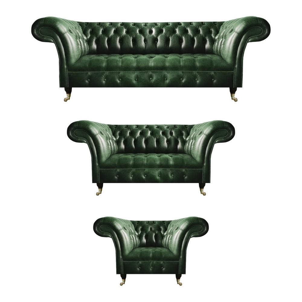 GrÃ¼n Komplett Sofas Couch 3tlg Sofagarnitur Luxus Design Wohnzimmer Chesterfield