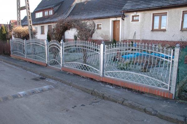 Zaun Garten Klassische Schmiedeeisen Handgefertigt nach MaÃ GelÃ¤nder M213 1lfm