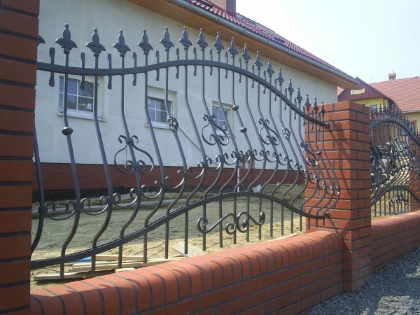 Railing Zaun GelÃ¤nder Schmiedeeisen Handarbeit Klassische ZÃ¤une Garten M194 Neu