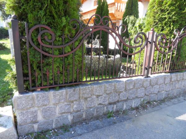 Railing Zaun GelÃ¤nder Schmiedeeisen Handarbeit Klassische ZÃ¤une Garten M408 Neu