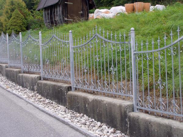 Zaun Garten Klassische Schmiedeeisen Handgefertigt nach MaÃ GelÃ¤nder M228 1lfm