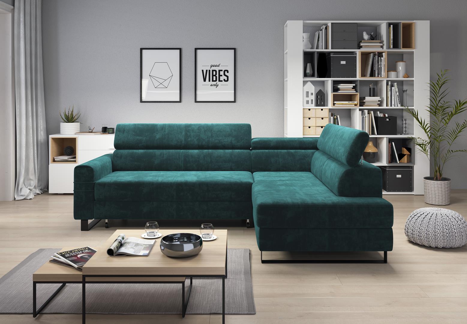 GrÃ¼ne Ecksofa Textil Sofa Polstergarnitur Moderne Couch Wohnlandschaft L form