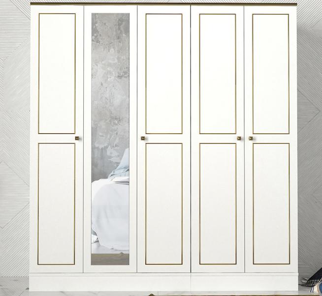 Schlafzimmer Kleiderschrank Moderne MÃ¶bel WeiÃ Holz Luxus Design 175cm